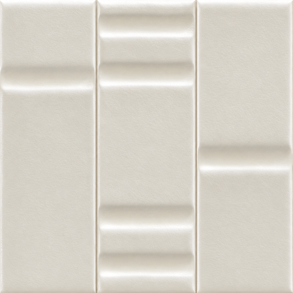 Track Alabaster Decor Mix – three representative sculpted tile profiles
