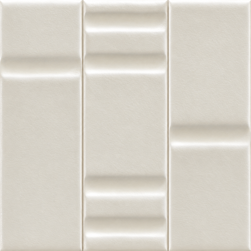 Track Alabaster Decor Mix – three representative sculpted tile profiles