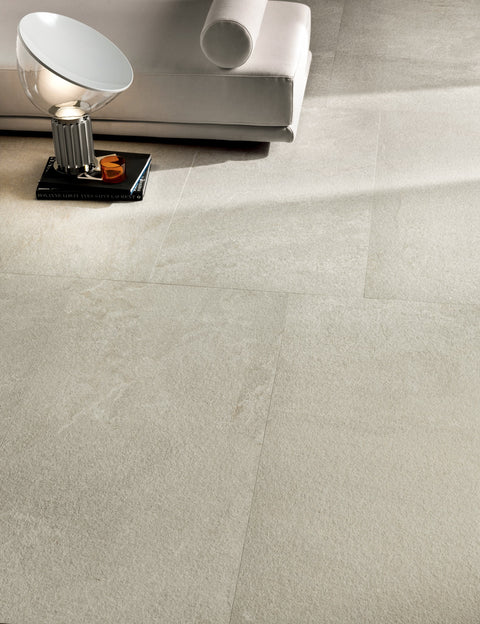 Ardenstone Ashfield porcelain tiles in a softly furnished interior
