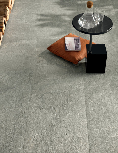 Ardenstone Mineral porcelain tiles in a styled floor setting