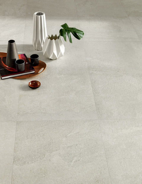 Ardenstone PureCut porcelain tiles shown in a light interior floor detail