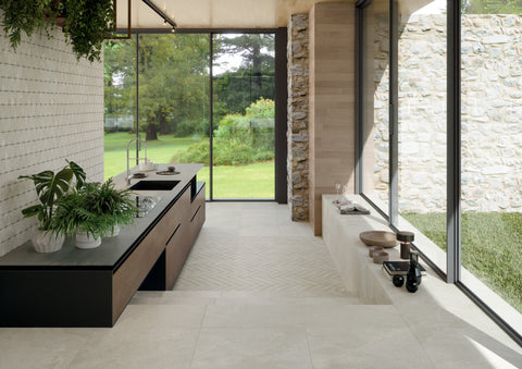 Ardenstone PureCut porcelain tiles in a contemporary kitchen