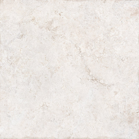 Baverstock Milk pale aged limestone-effect porcelain tile