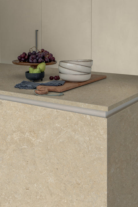 Fossil fawn hearth detail