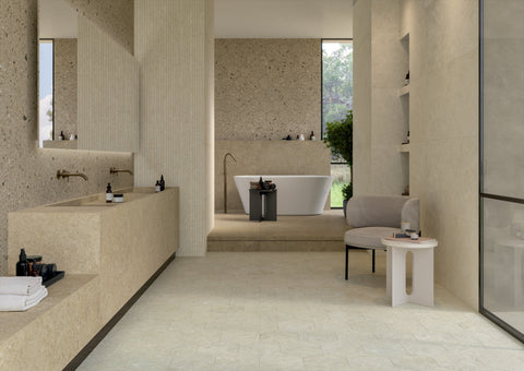 Fossil shale family bath