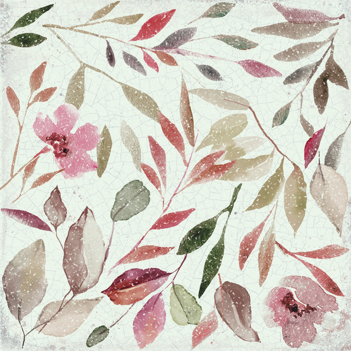 Jasmine Camellia decorative tile swatch