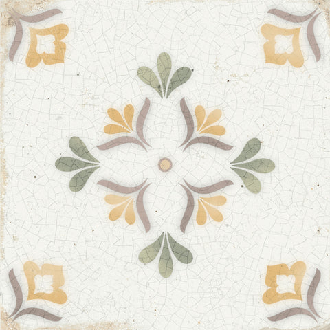 Jasmine Saffron decorative tile swatch