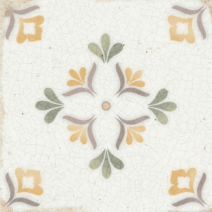 Jasmine Saffron decorative tile swatch
