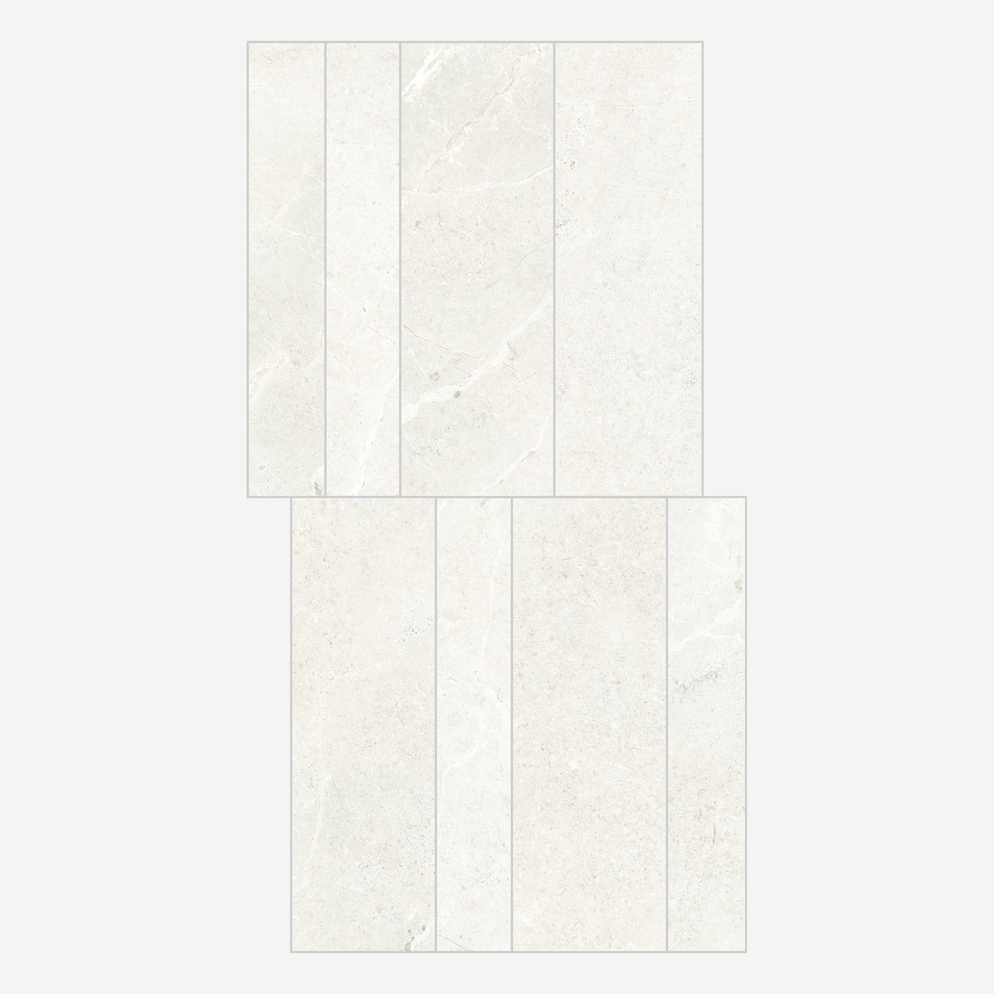 Milan Duomo Slat coordinating porcelain tile
