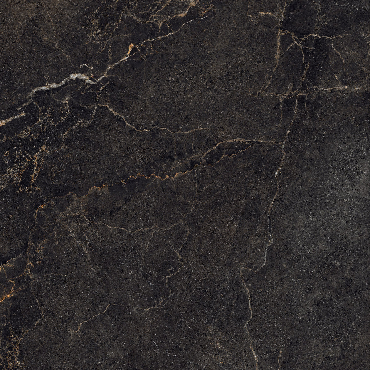 Milan Scala deep charcoal stone-effect porcelain tile