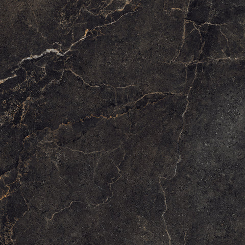Milan Scala deep charcoal stone-effect porcelain tile