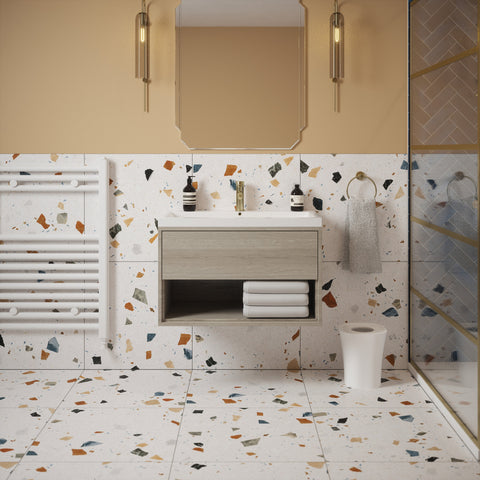 Otto Funk tiled bathroom detail